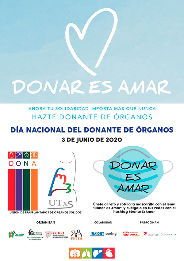Nota De Premsa Campanya #DonarEsAmar# Unió De Transplantats D’Òrgans Sòlids Junt L’Organització Nacional De Transplantaments