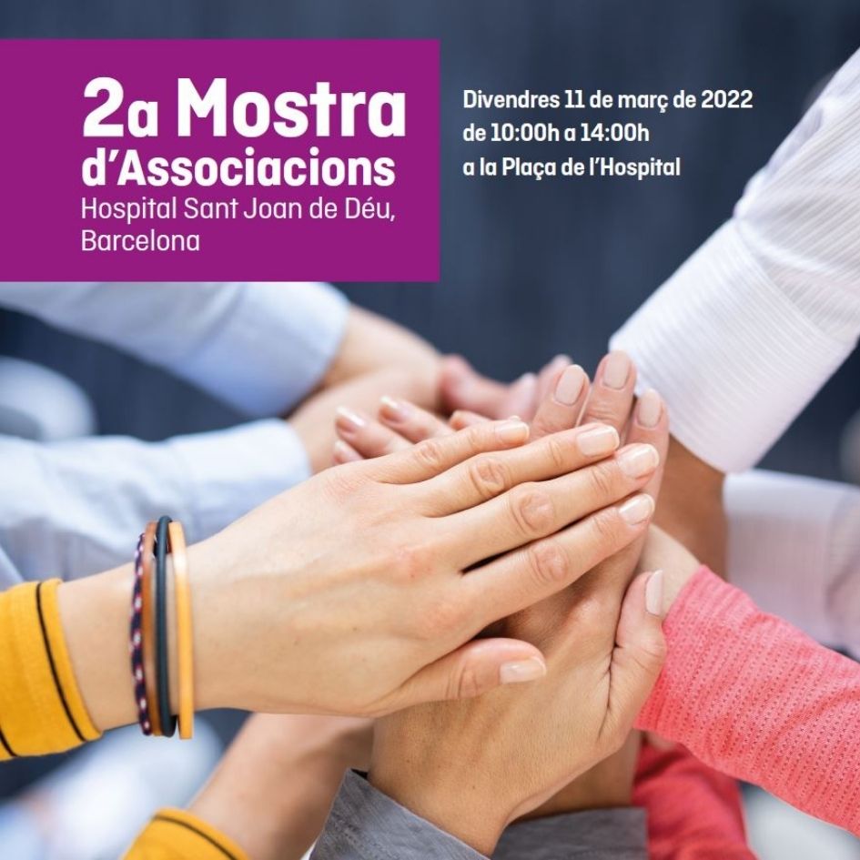 La Asociación Catalana De Fibrosis Quística Participará En La 2a Muestra De Entidades Del Hospital Sant Joan De Déu
